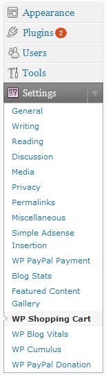 paypal-shopping-cart-setting-menu