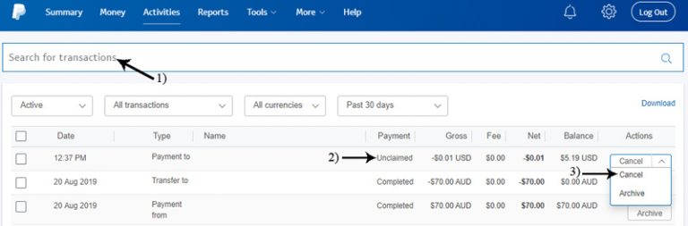 Canceling a PayPal Transaction - Tips and Tricks HQ